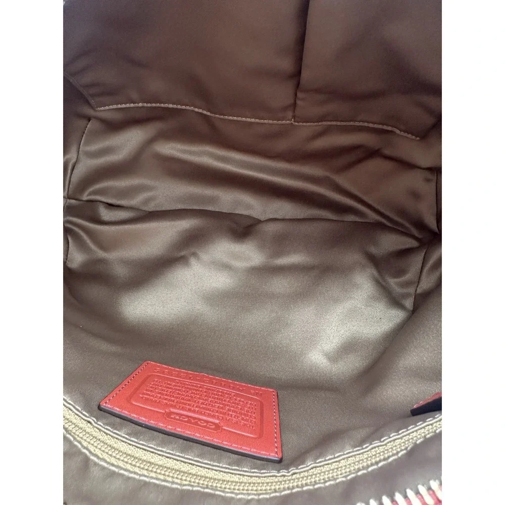 Coach Ergo Pleated Hobo Leather Shoulder Bag 12235 Burnt Orange Vintage